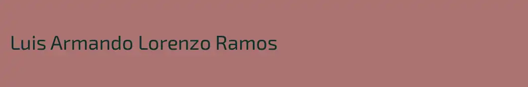 Luis Armando Lorenzo Ramos